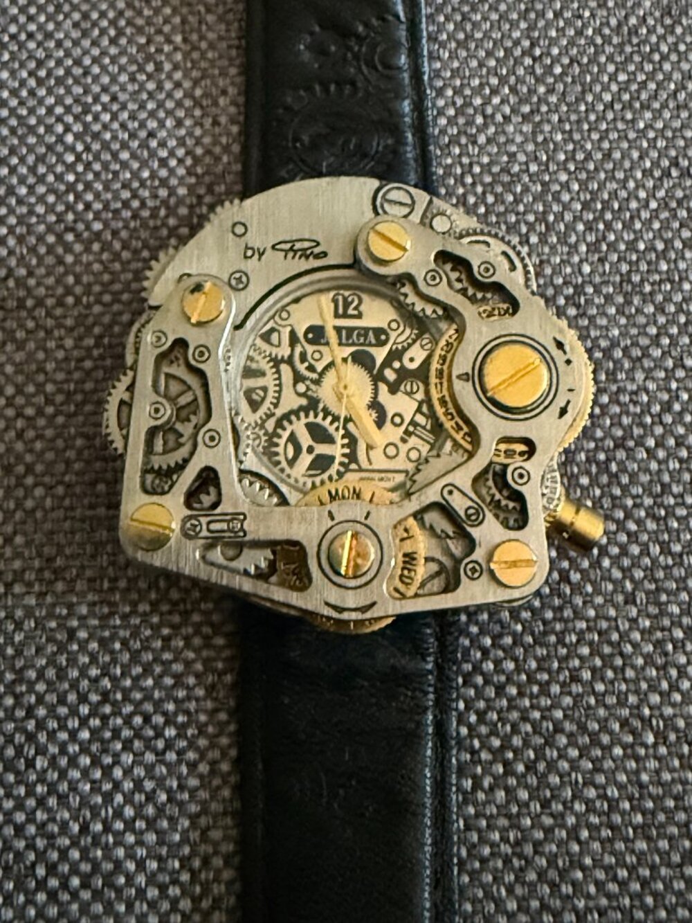 Vintage "Wrist Gear" Steampunk Watch designed by Pino